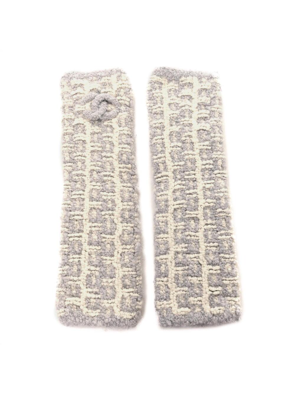 Chanel Cashmere Cc Arm Warmers Grey #373313C29B